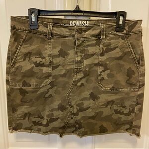 Camo Jean Skirt